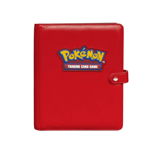 ULTRA PRO Pokémon Premium Red Snap Binder - 4 Pocket