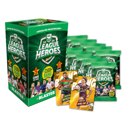 NRL League Heroes Blaster Box 2026