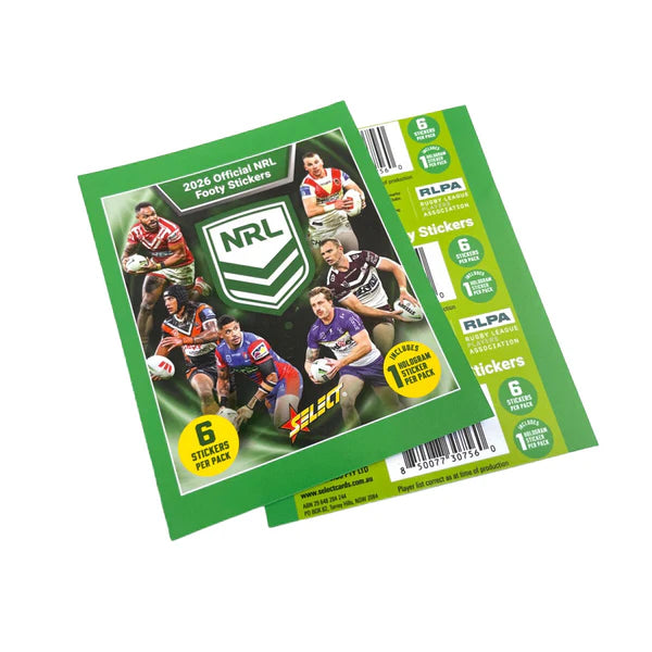NRL Stickers Pack Box (50 Packets) 2026