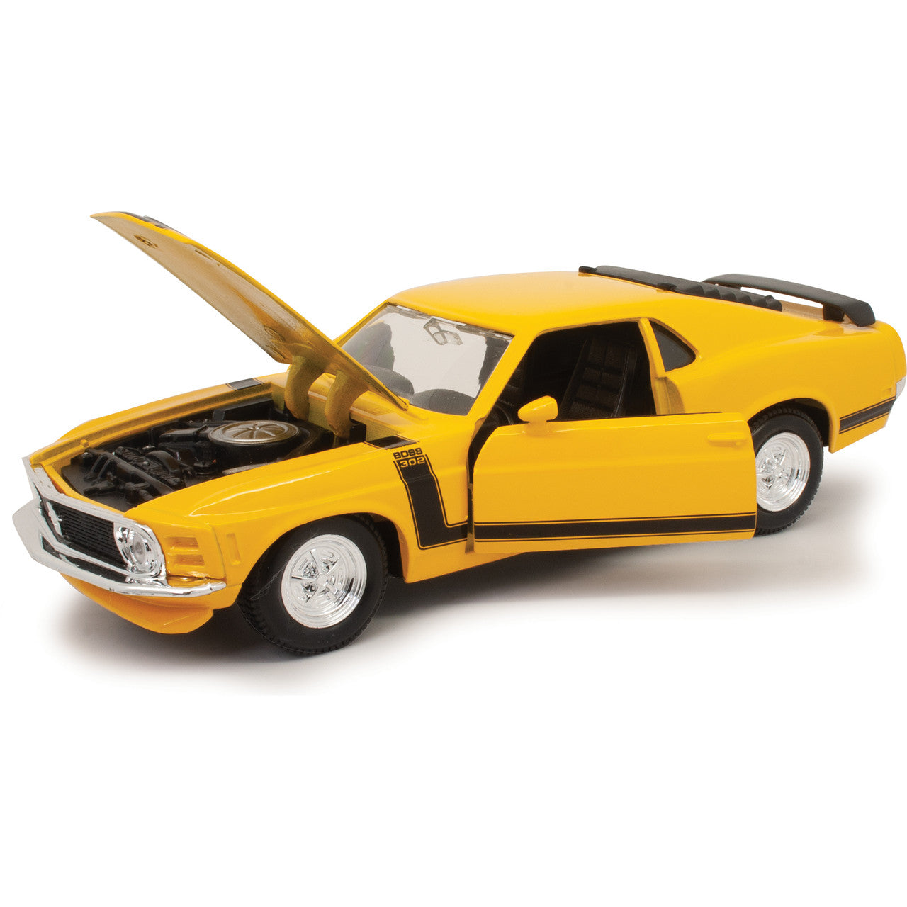 1970 Ford Mustang Boss 302 - Yellow or Green 1:24 Scale Diecast Replica Model Maisto