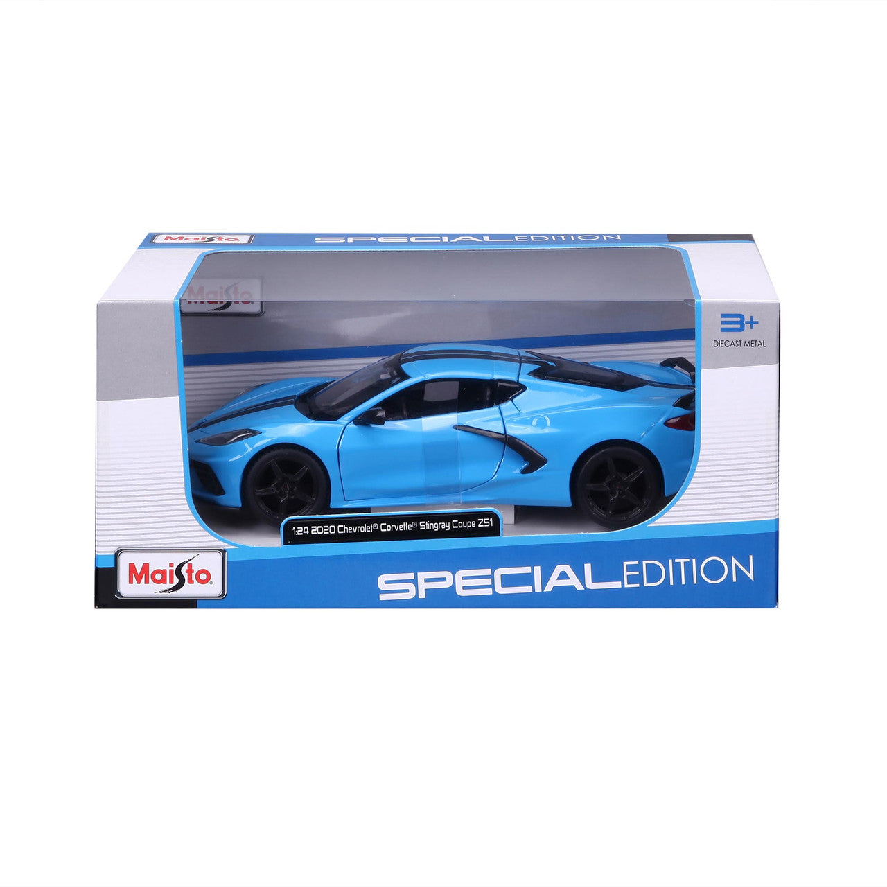 2020 C8 Corvette Stingray - Blue 1:24 Scale Diecast Model Car