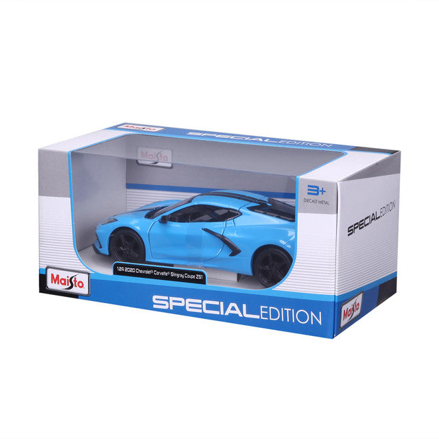 2020 C8 Corvette Stingray - Blue 1:24 Scale Diecast Model Car