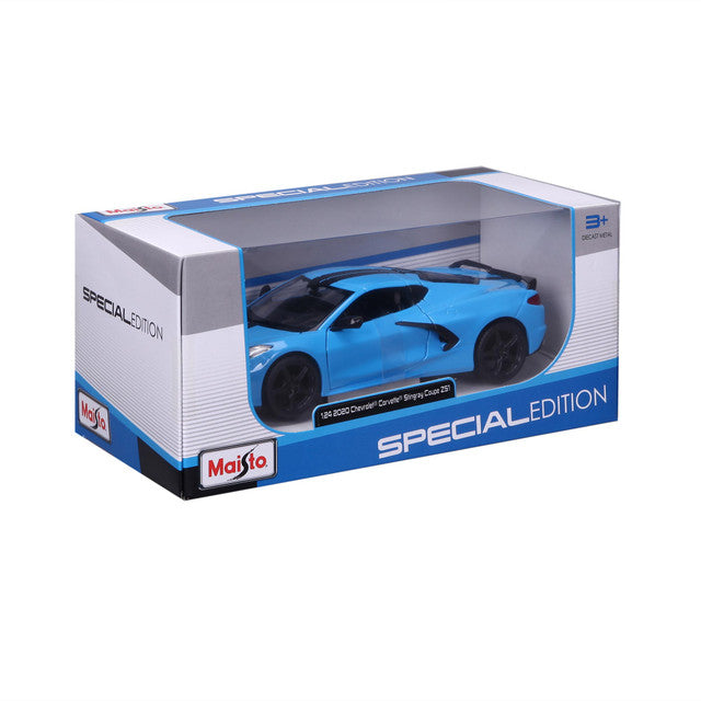 2020 C8 Corvette Stingray - Blue 1:24 Scale Diecast Model Car