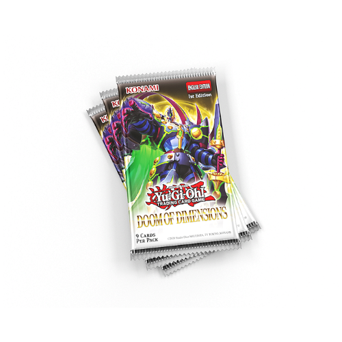 YuGiOh Doom Of Dimensions 3-Booster Tuck Box