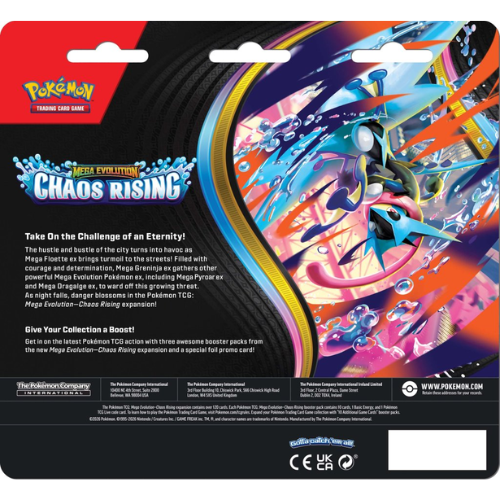 Pokémon TCG: Mega Evolution Chaos Rising 3-Booster Blister