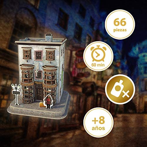 Harry Potter Ollivanders Wand Shop 3D Puzzle, 66 Pieces