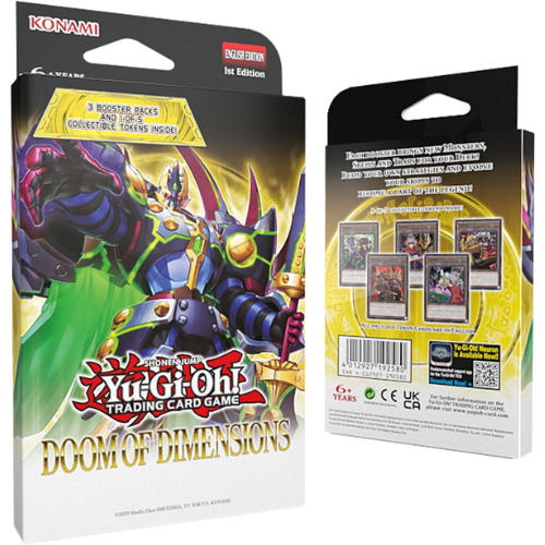 YuGiOh Doom Of Dimensions 3-Booster Tuck Box
