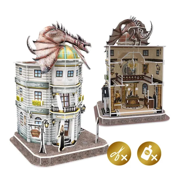 Harry Potter Gringotts Bank 3D Puzzle , 74 Pieces