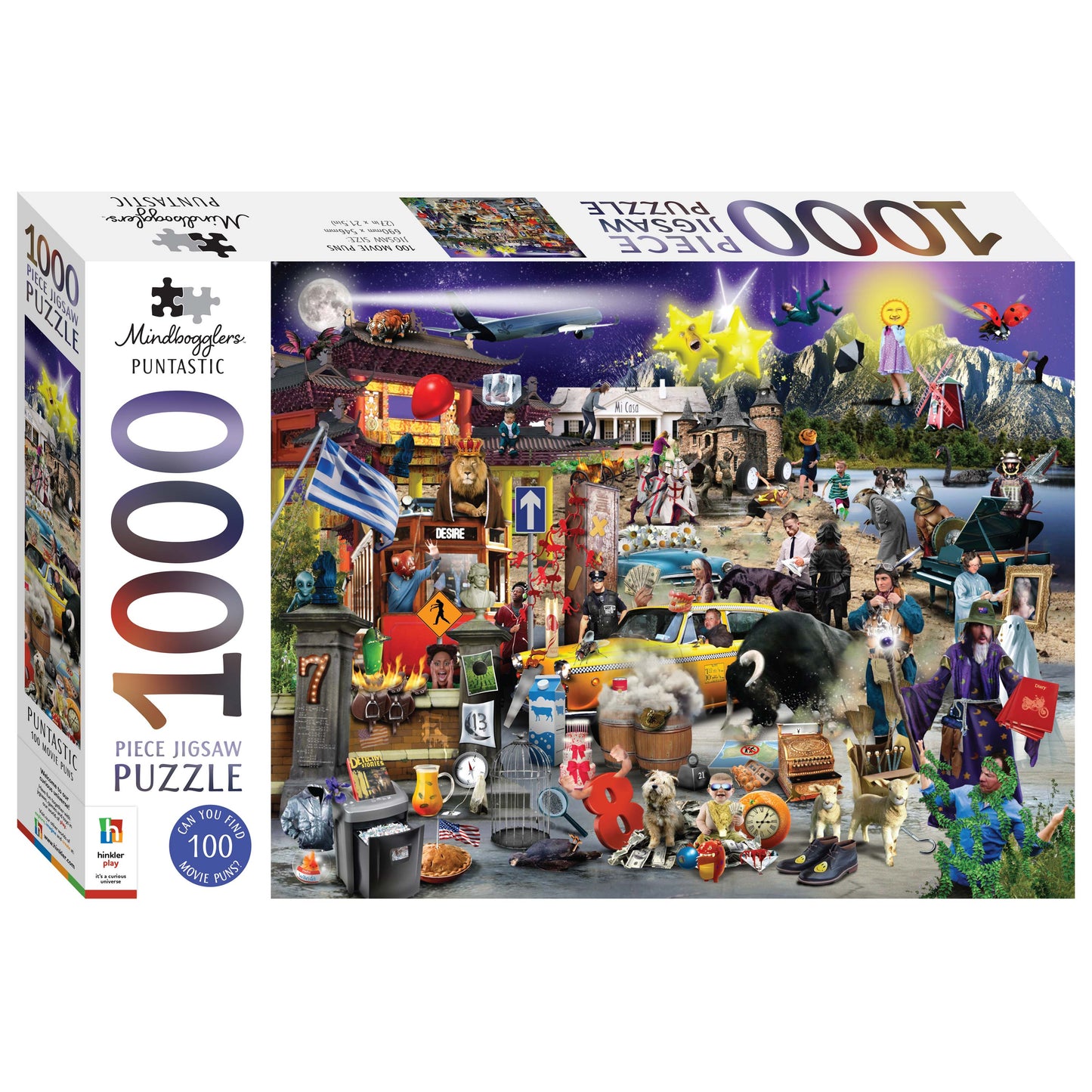 Mindbogglers Puntastic 100 Movie Puns Puzzle of 1000 pieces