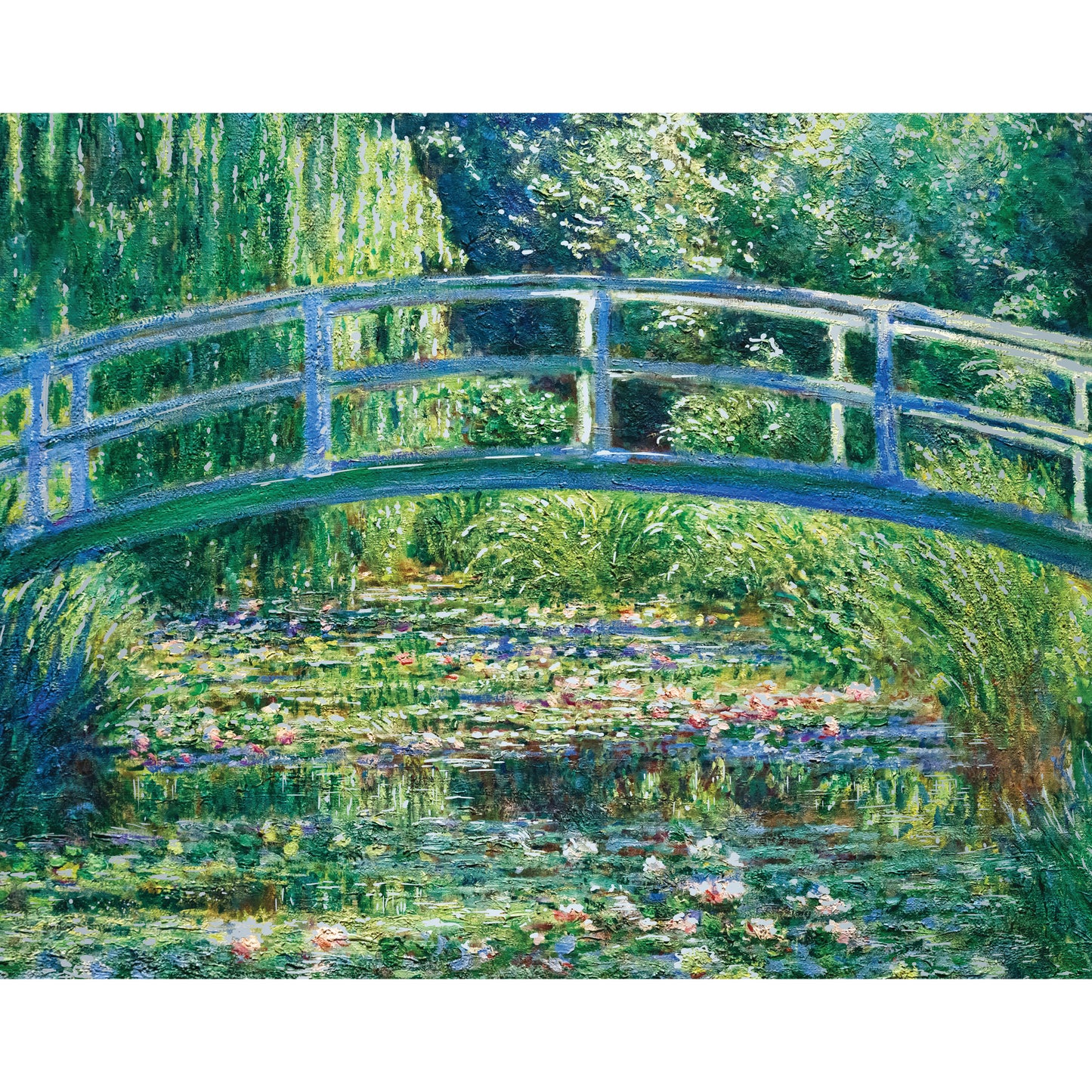 Mindbogglers Platinum: Bridge Over a Pond of Water Lilies Puzzle of 1500pieces