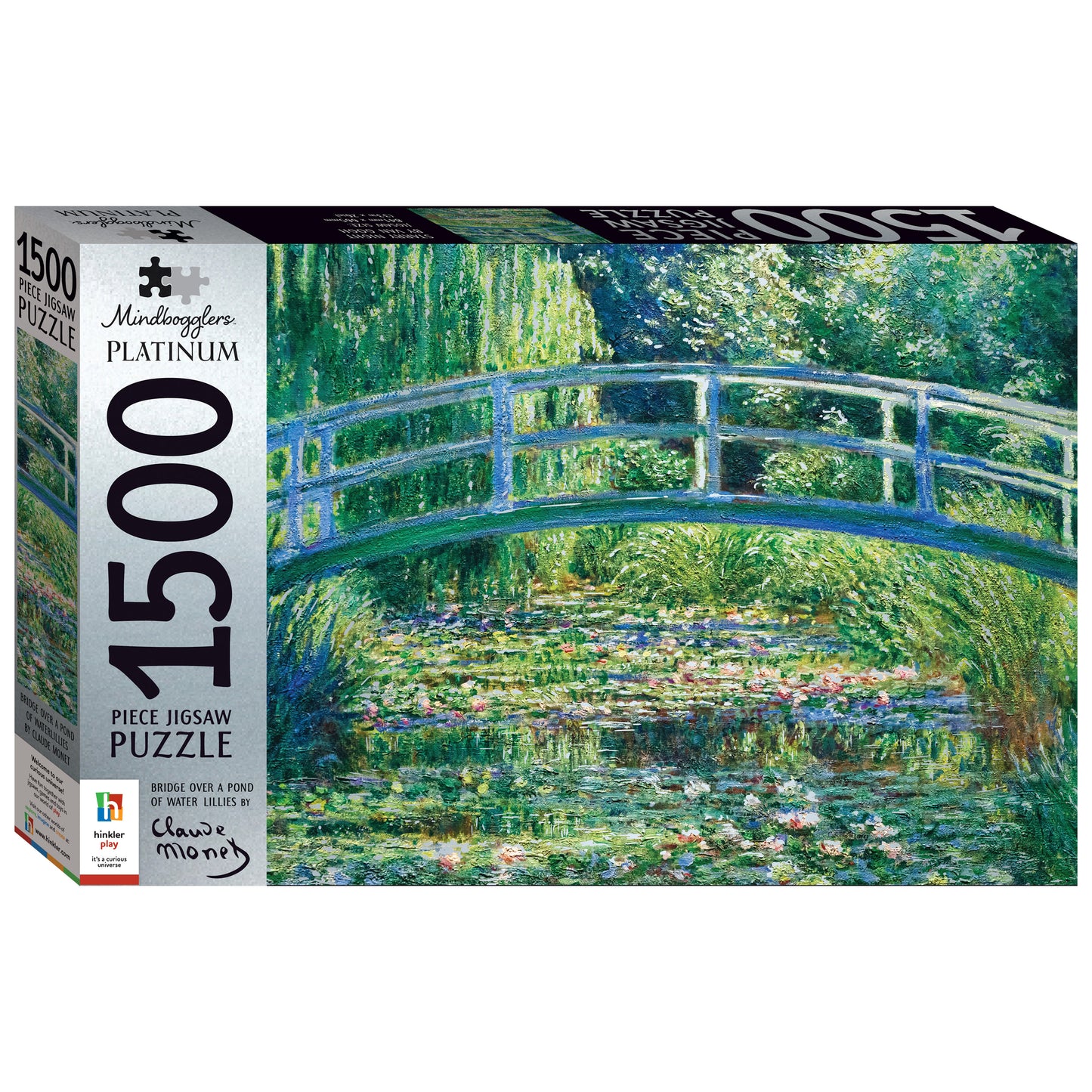 Mindbogglers Platinum: Bridge Over a Pond of Water Lilies Puzzle of 1500pieces