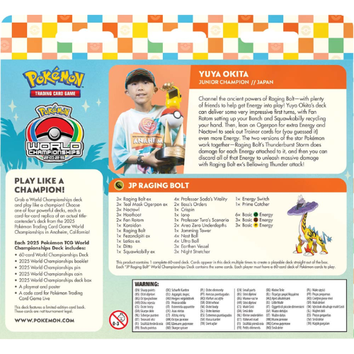 Pokémon TCG World Championships Deck 2025 Random