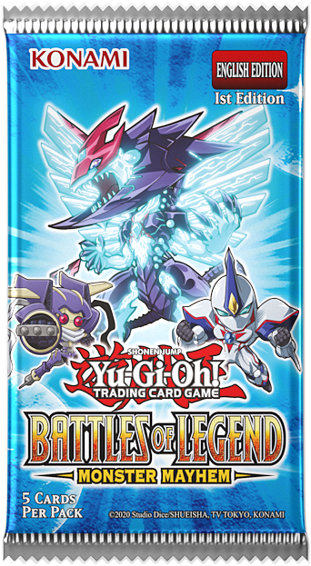 YuGiOh Battles of Legend - Monster Mayhem 5 x Card Booster Box
