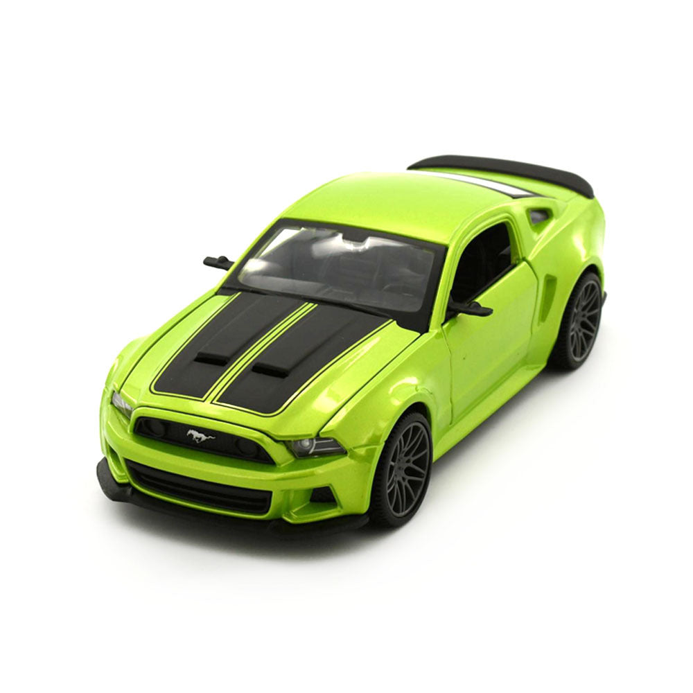 2014 Ford Mustang Shelby Street Racer Green 1:24 Scale Diecast Model Car