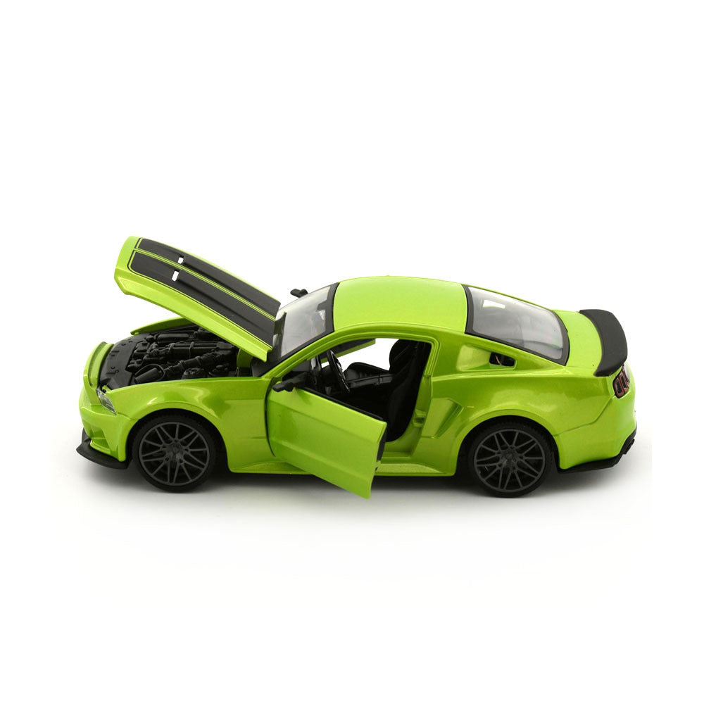 2014 Ford Mustang Shelby Street Racer Green 1:24 Scale Diecast Model Car