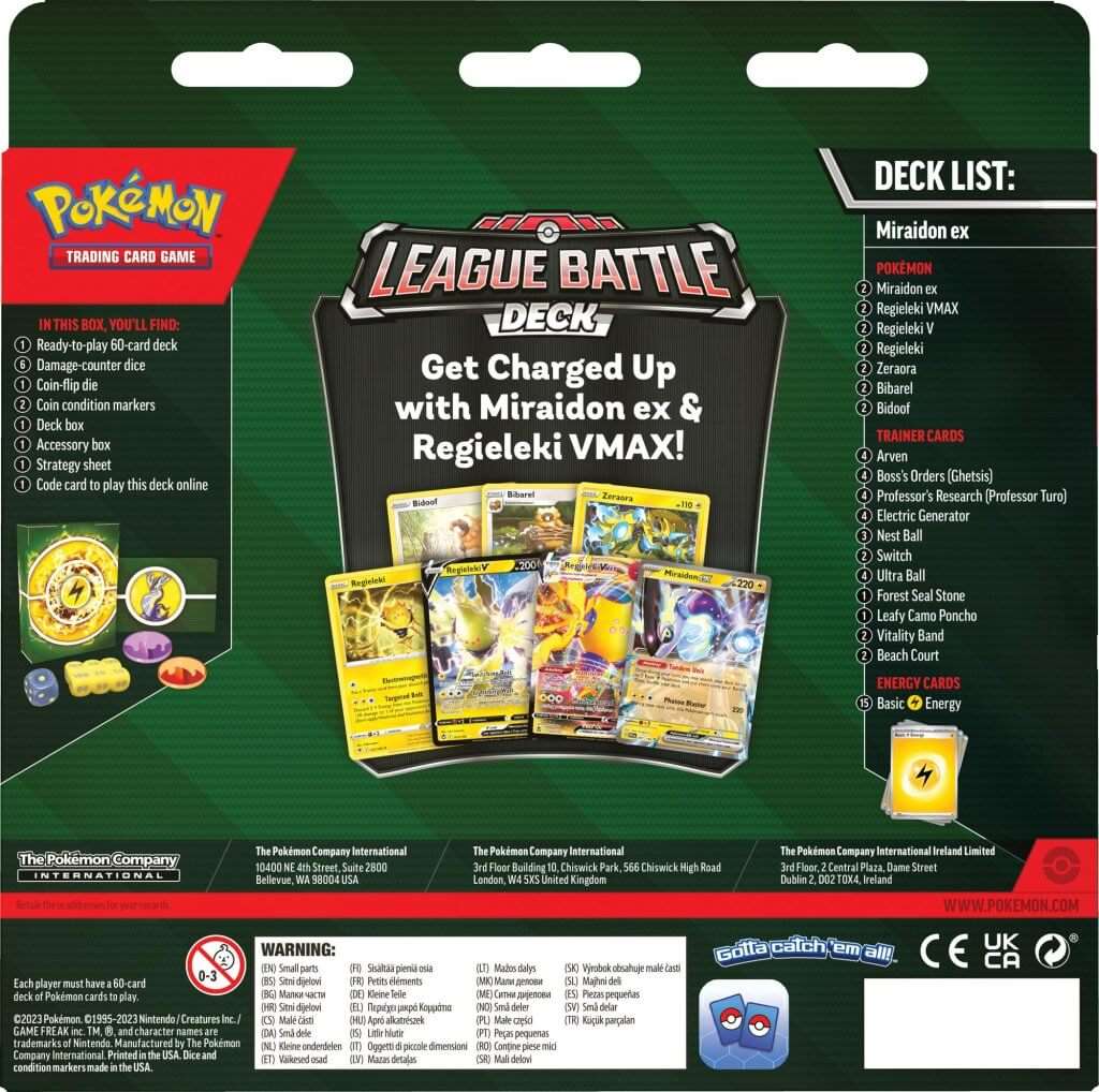 POKÉMON TCG League Battle Deck: Miraidon ex