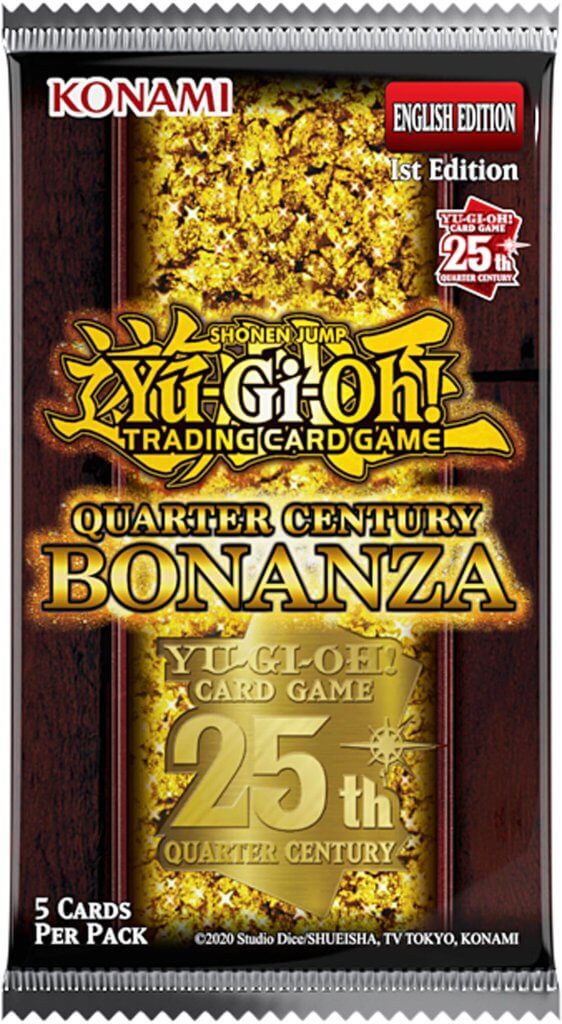 YU-GI-OH! TCG Quarter Century Bonanza Collection 5 x card Booster Display