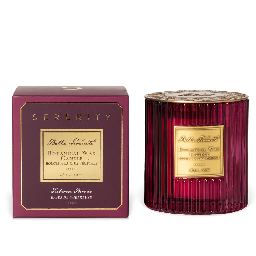 Belle Sérénité 283g Botanical Wax Candle - Tuberose Berries