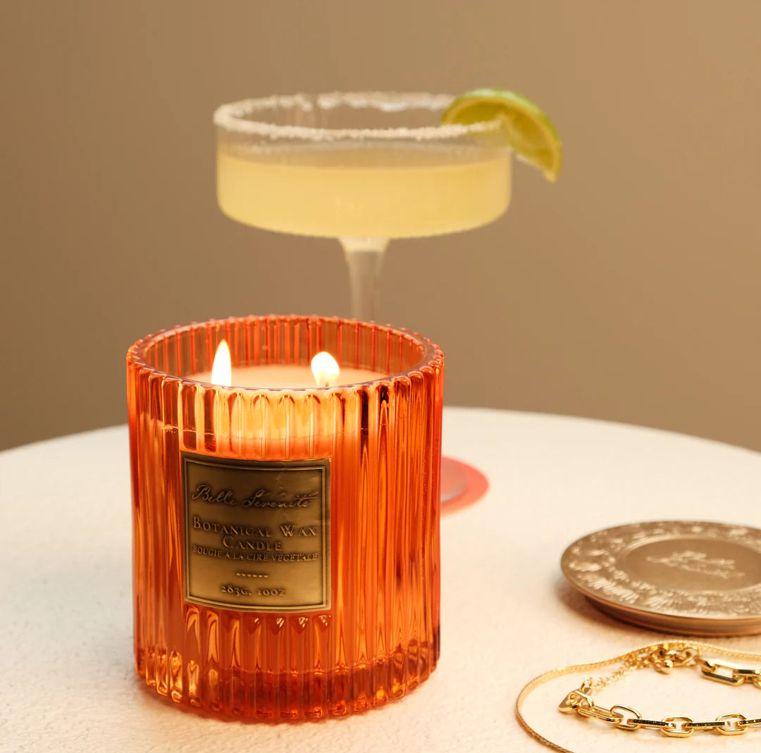 Belle Sérénité 283g Botanical Wax Candle -Clementine & Classis