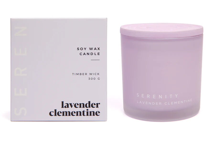 LAVENDER CLEMENTINE COLOUR FROST 300G CANDLE