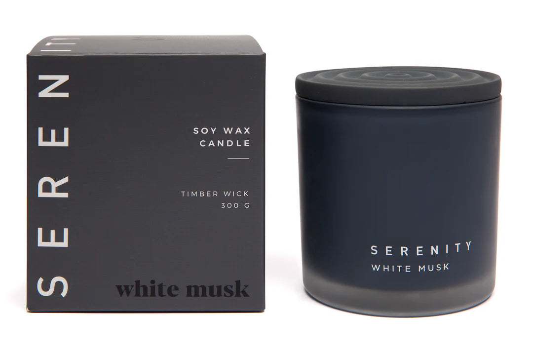 WHITE MUSK COLOUR FROST 300G CANDLE