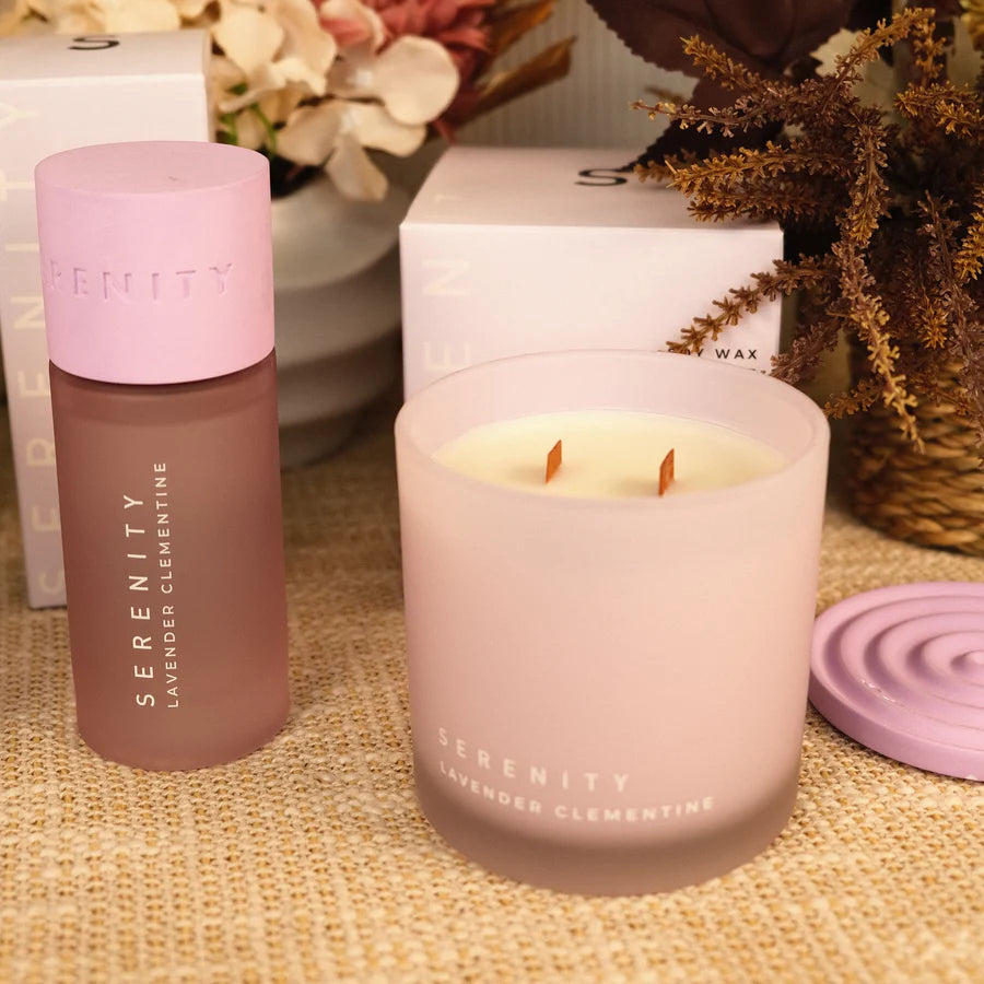 LAVENDER CLEMENTINE COLOUR FROST 300G CANDLE