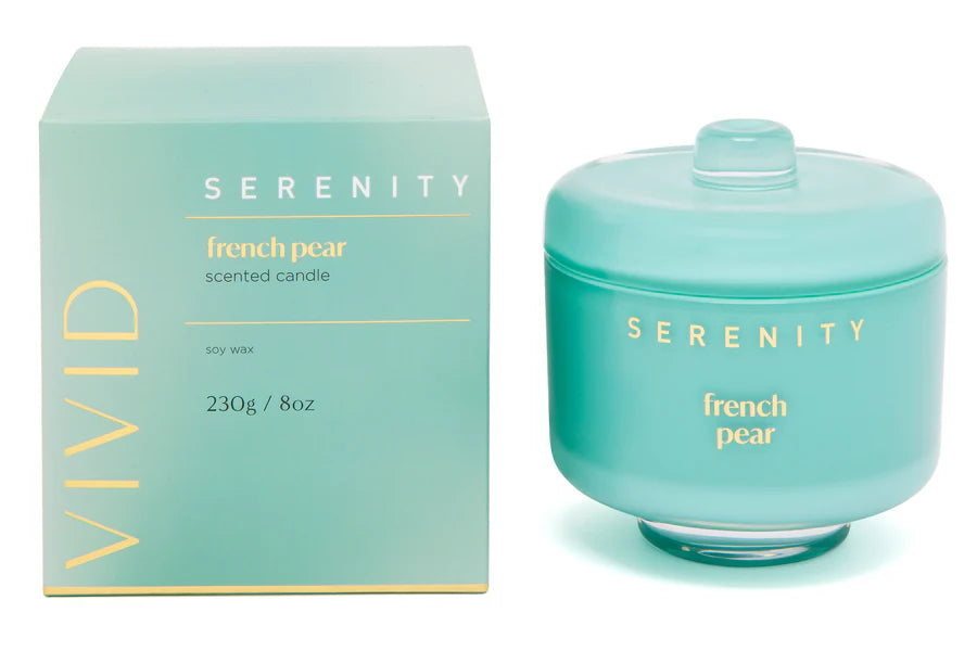 Serenity Vivid French Pear 230gm Candle