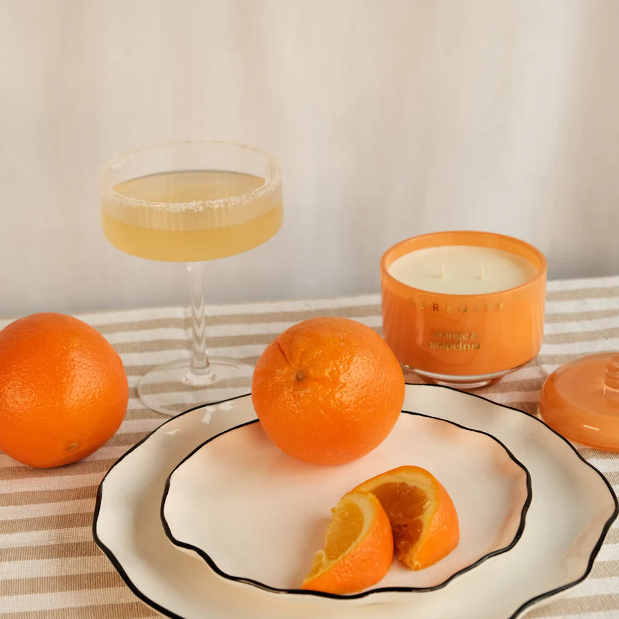 Serenity Vivid Orange and Grapefruit 230gm Candle