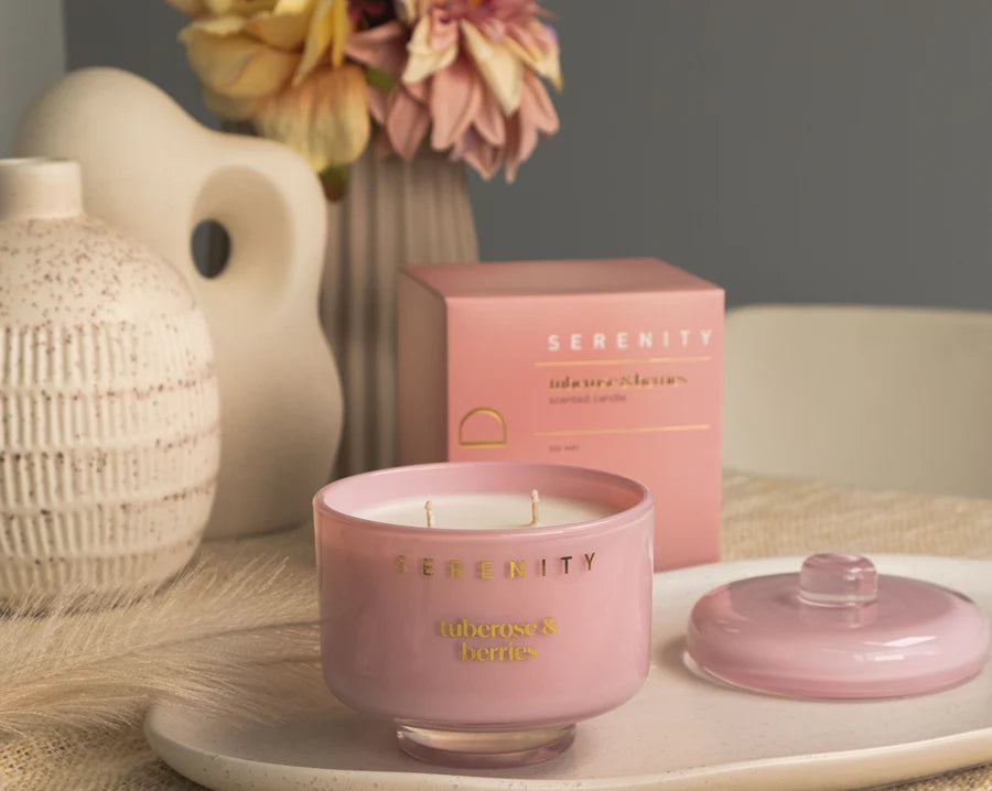 Serenity Tuberose & Berries 230gm Candle