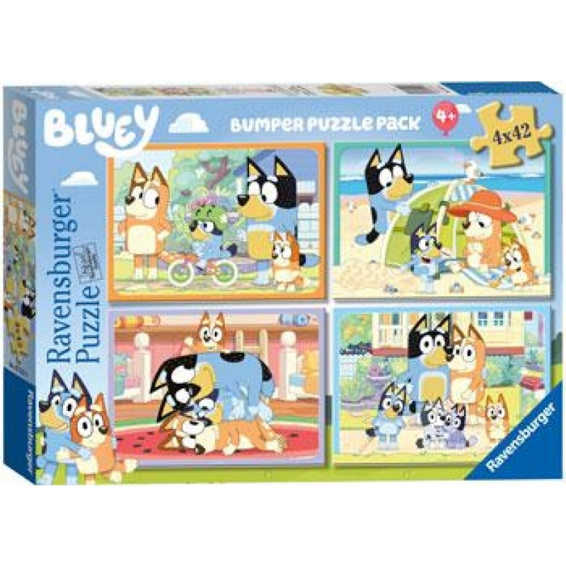 Ravensburger Bluey Bumper Puzzle Pack - 4x42 piece