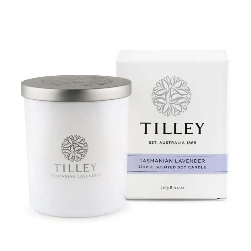 Tasmanian lavender Candle 240gm tilley