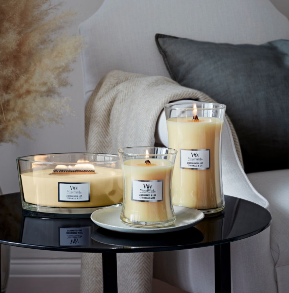 WoodWick Lemongrass & Lily Large Candle
