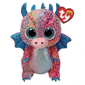 FLINT THE PURPLE DRAGON REGULAR TY BEANIE BOO