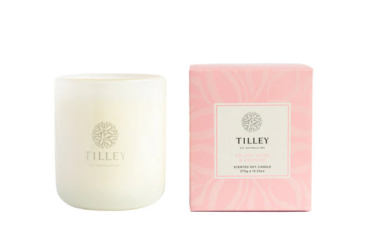 Velvet Rose & Jasmine Candle 375gm Tilley
