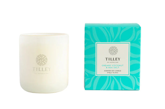 Creamy Coconut & sea Salt Candle 375gm tilley