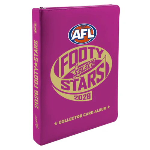 AFL Footy Stars 2026 Vinyl Album + 2 Packs