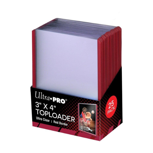 ULTRA PRO Toploader - 3 x 4 35pt RED Border