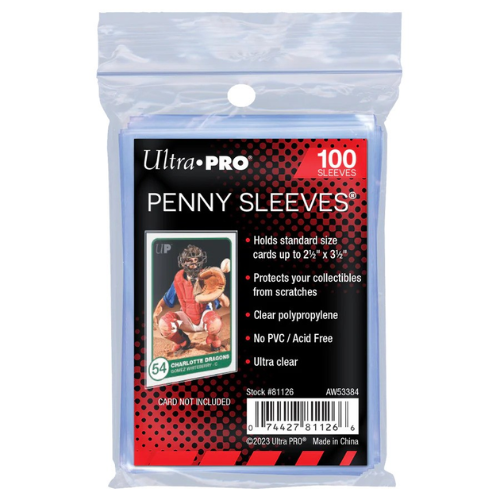 ULTRA PRO - CARD SLEEVE - 2-1/2" X 3-1/2" Soft Card Sleeves 100pk