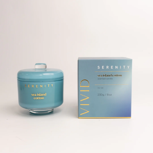 Serenity Vivid Sea Island Cotton 230gm Candle