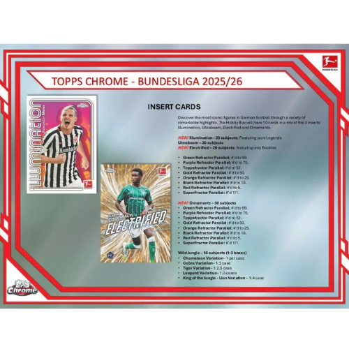 Topps Bundesliga Chrome 2025/2026 Hobby Box