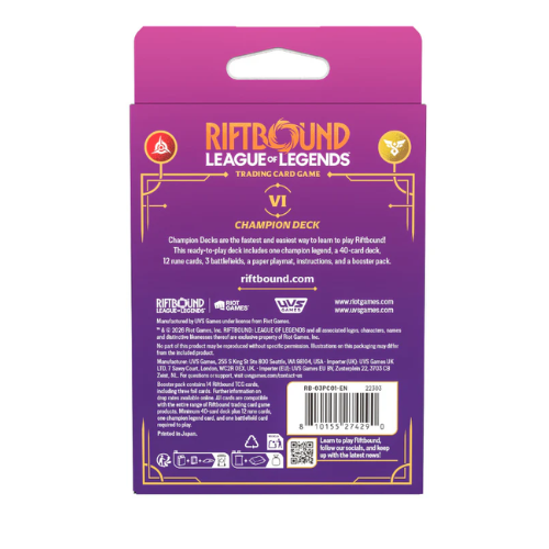 Riftbound League of Legends TCG Champion Deck - Unleashed - VI