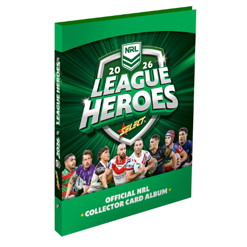 NRL League Heroes Binder Album + 2 Packs Cards 2026