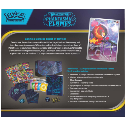 Pokémon TCG Mega Evolution Phantasmal Flames Elite Trainer Box