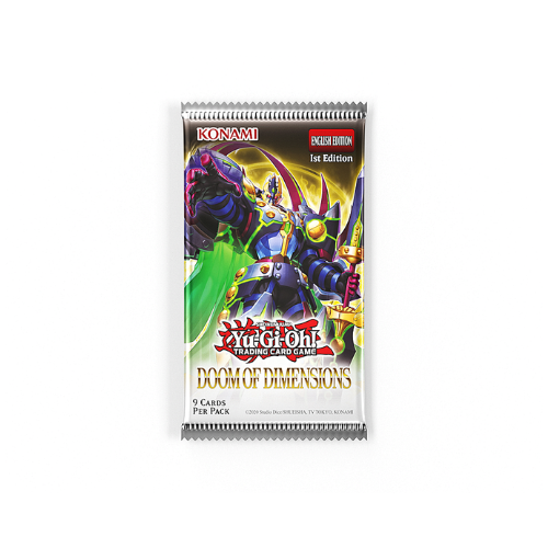 YuGiOh Doom Of Dimensions - 9 x Card Booster