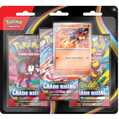 Pokémon TCG: Mega Evolution Chaos Rising 3-Booster Blister