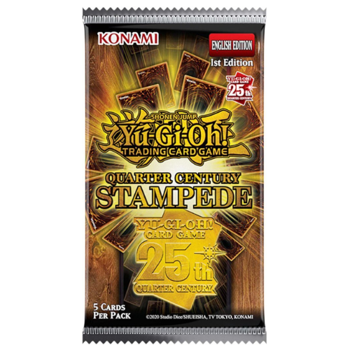 YU-GI-OH! TCG Quarter Century Stampede Collection 5 x card Booster