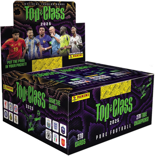 PANINI Top Class Soccer 2025 Trading Cards - Booster Box