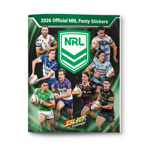 NRL Stickers Book + 5 Packs 2026