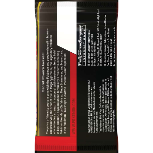 Pokémon TCG: Mega Evolution-Perfect Order Booster