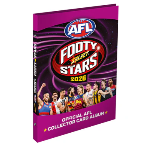 AFL Footy Stars 2026 Binder Album + 2 Packs